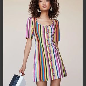Revolve Mini Rainbow Dress